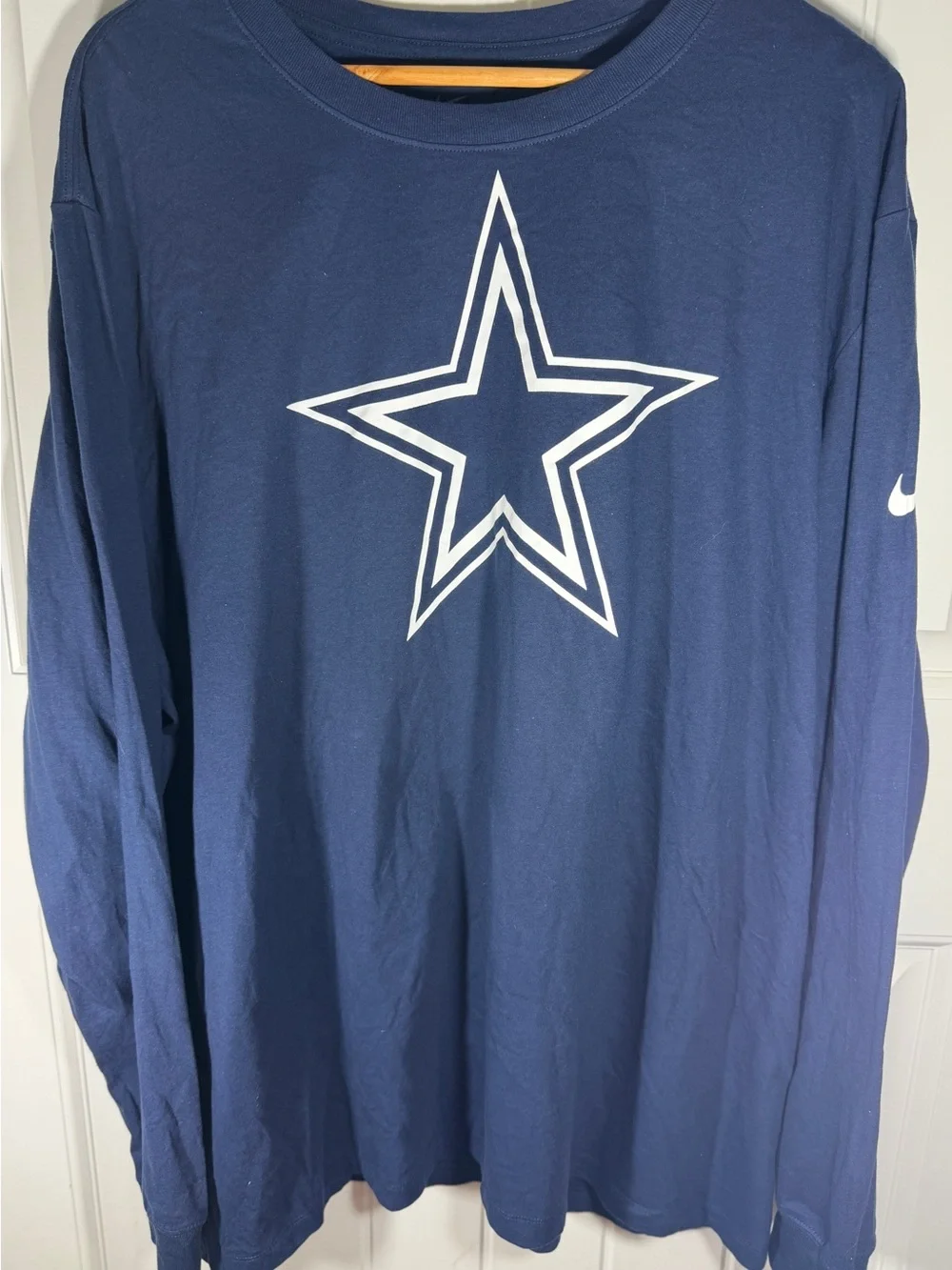 Nike Dallas Cowboys Long Sleeve T Shirt Navy Blue Men’s 3XL NFL Logo Tee